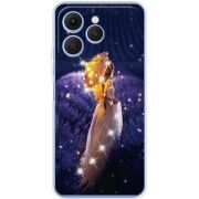 Чохол зі стразами Tecno Spark 40 Girl with Umbrella