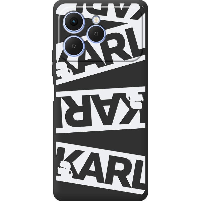 Чорний чохол BoxFace Tecno Spark 40 White Karl