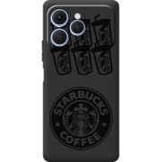Чорний чохол BoxFace Tecno Spark 40 Black Coffee