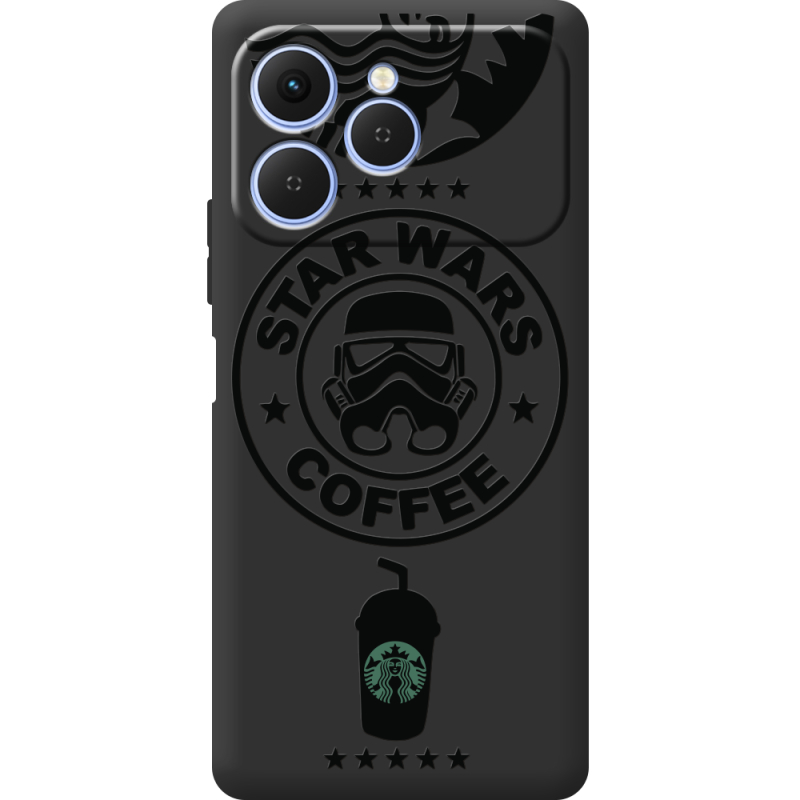 Чорний чохол BoxFace Tecno Spark 40 Dark Coffee