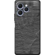 Чорний чохол BoxFace Tecno Spark 40 Optical Hand