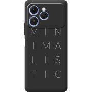 Чорний чохол BoxFace Tecno Spark 40 Minimalistic