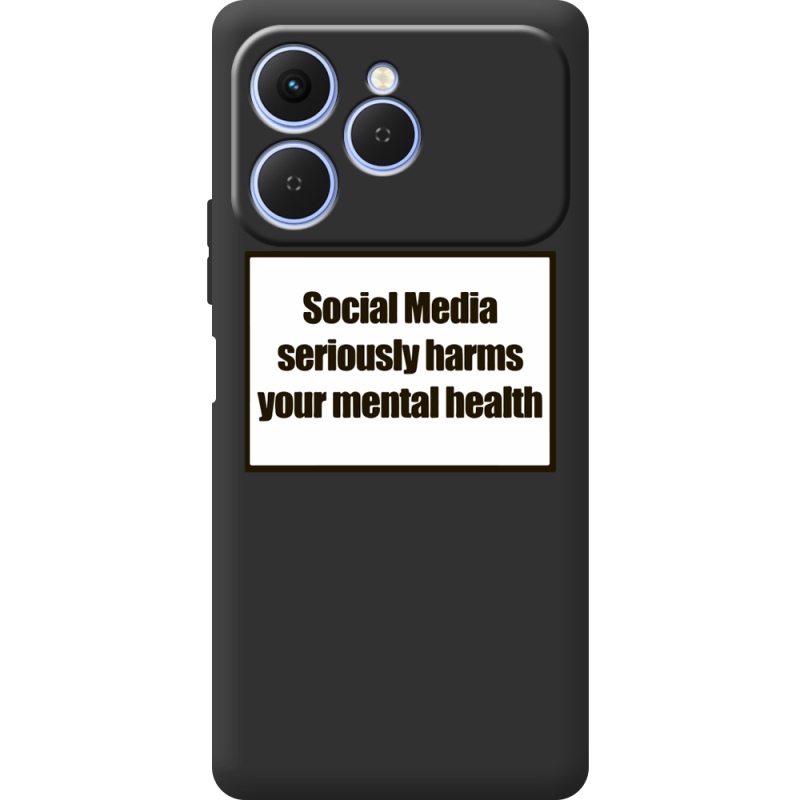 Чорний чохол BoxFace Tecno Spark 40 