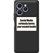 Чорний чохол BoxFace Tecno Spark 40 