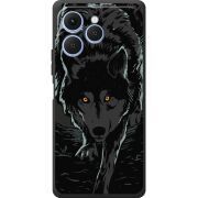 Чорний чохол BoxFace Tecno Spark 40 Wolf