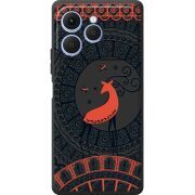 Чорний чохол BoxFace Tecno Spark 40 Ornament