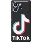 Чорний чохол BoxFace Tecno Spark 40 Tik Tok