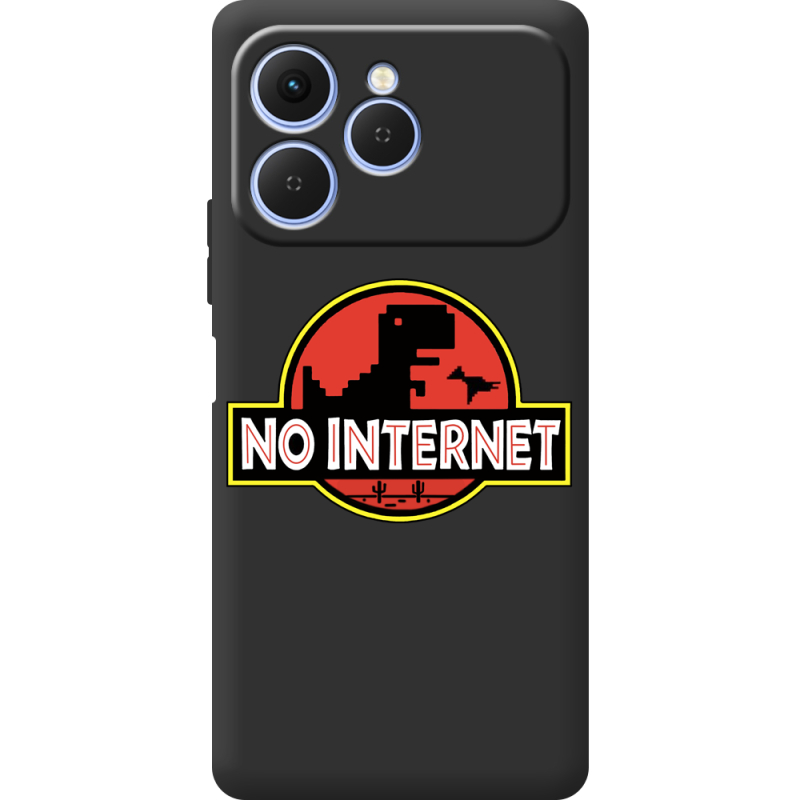 Чорний чохол BoxFace Tecno Spark 40 No Internet