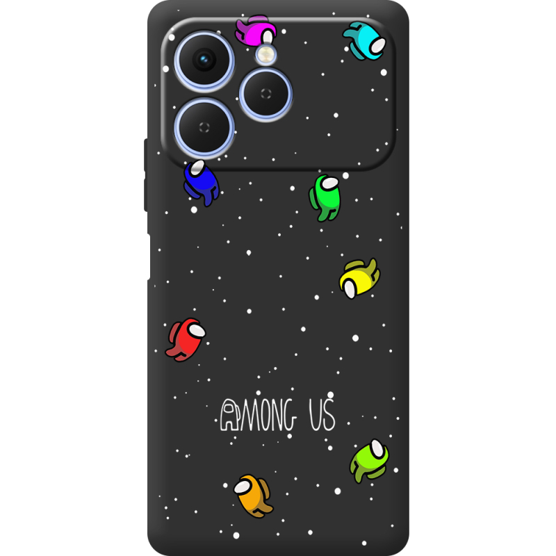 Чорний чохол BoxFace Tecno Spark 40 Among Us Invisible