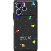 Чорний чохол BoxFace Tecno Spark 40 Among Us Invisible