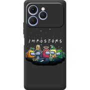 Чорний чохол BoxFace Tecno Spark 40 Among Us Impostors