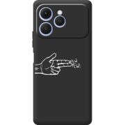 Чорний чохол BoxFace Tecno Spark 40 Pew Pew