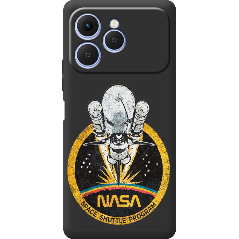 Чорний чохол BoxFace Tecno Spark 40 NASA Spaceship