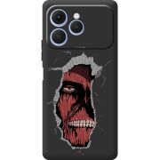 Чорний чохол BoxFace Tecno Spark 40 Нападение на Титана