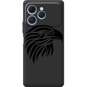 Чорний чохол BoxFace Tecno Spark 40 Eagle