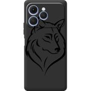 Чорний чохол BoxFace Tecno Spark 40 Wolf