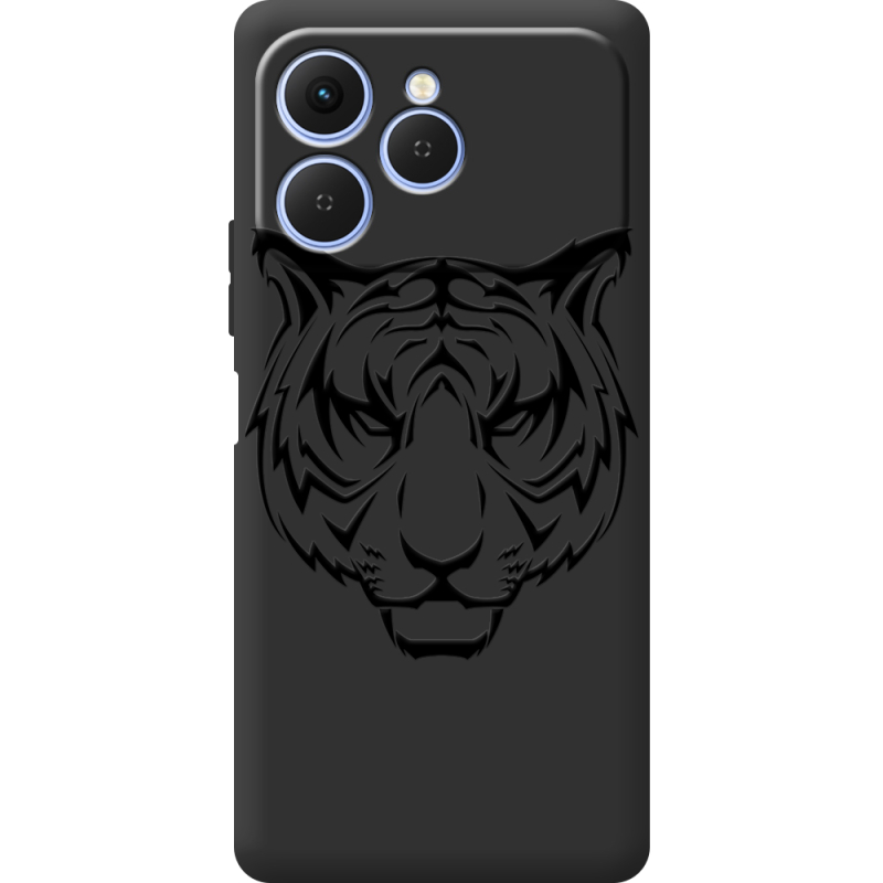 Чорний чохол BoxFace Tecno Spark 40 Tiger