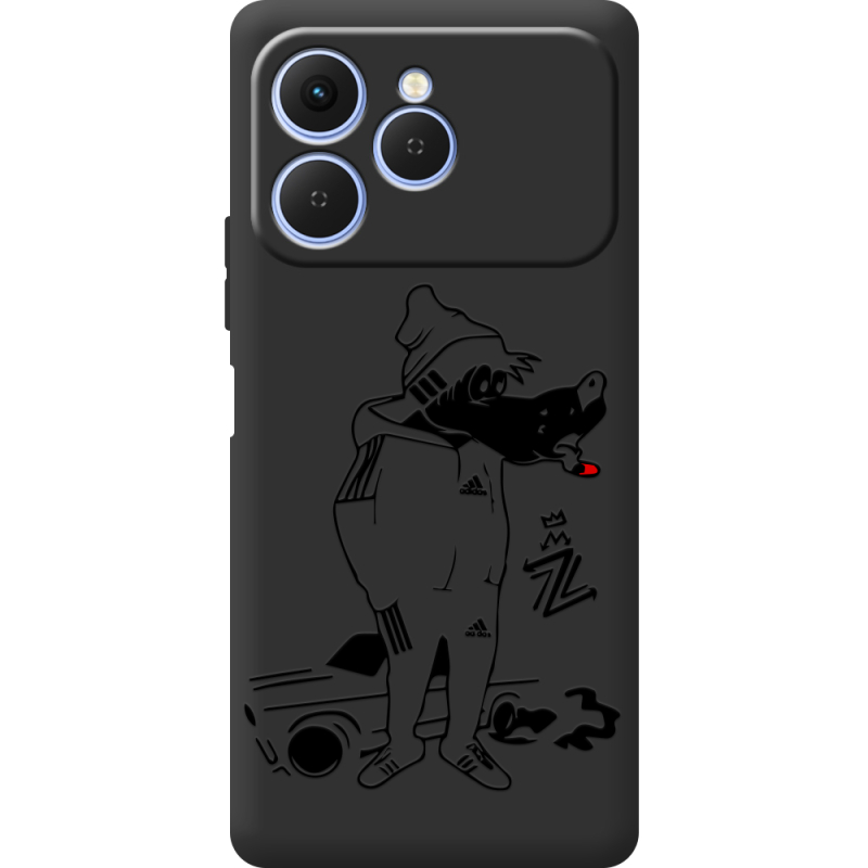 Чорний чохол BoxFace Tecno Spark 40 