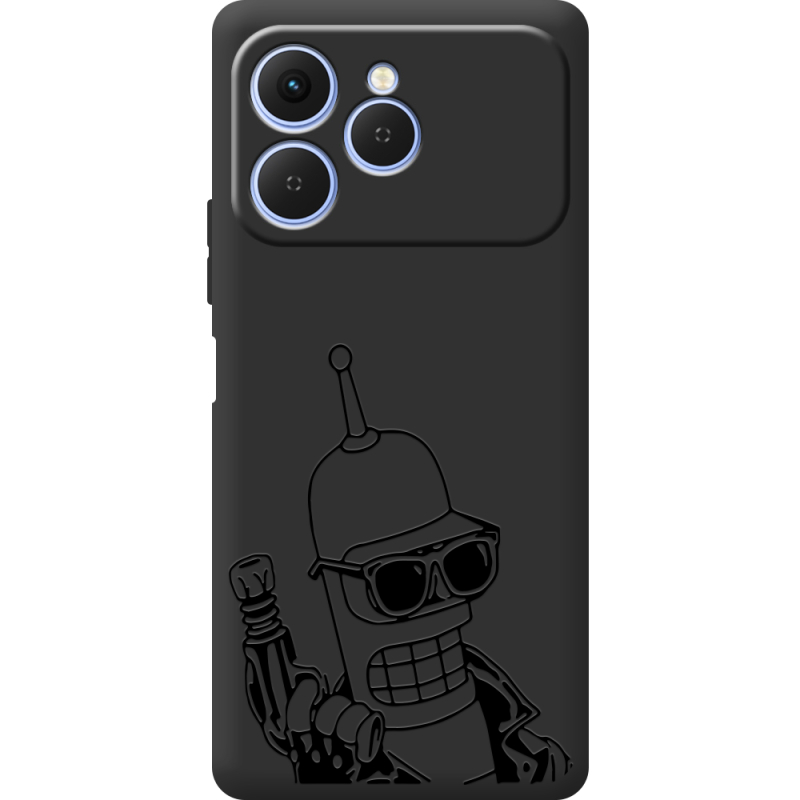 Чорний чохол BoxFace Tecno Spark 40 