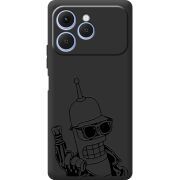 Чорний чохол BoxFace Tecno Spark 40 