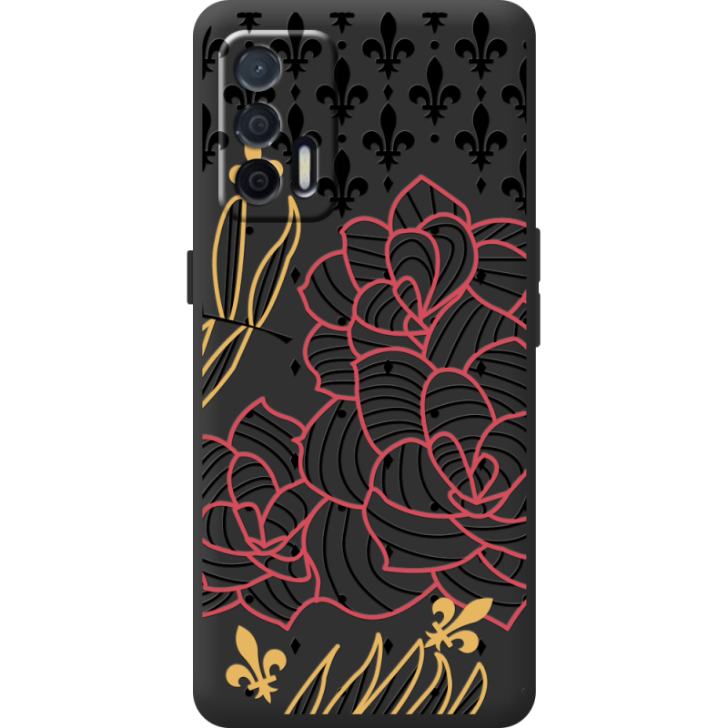 Чорний чохол BoxFace Realme GT 5G FranceFlowers