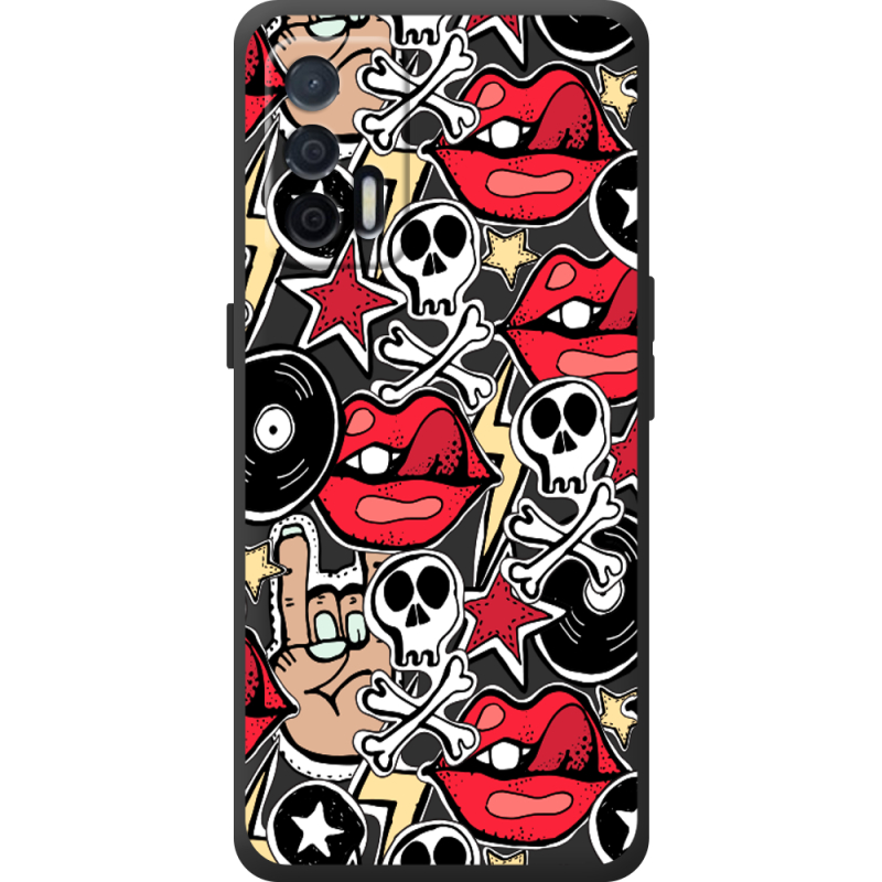 Чорний чохол BoxFace Realme GT 5G Rock Graffiti