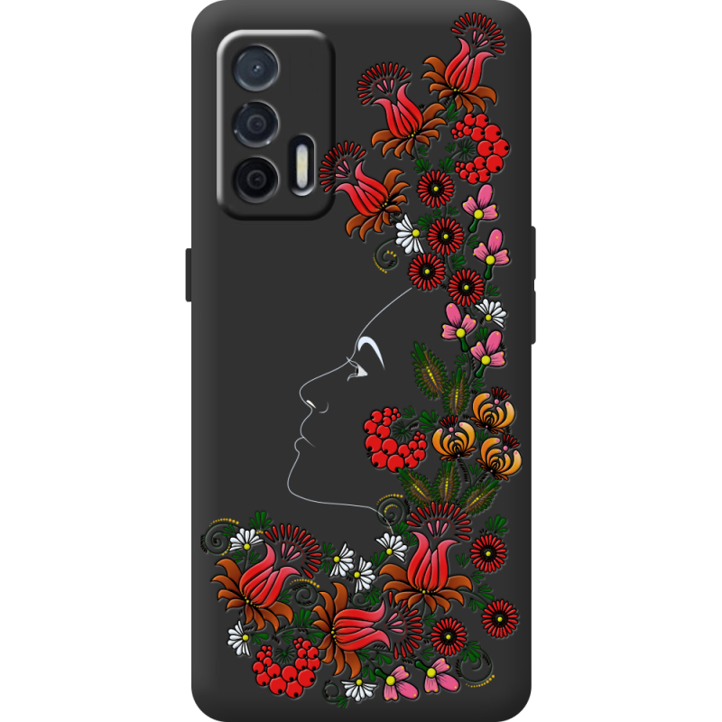 Чорний чохол BoxFace Realme GT 5G 3D Ukrainian Muse