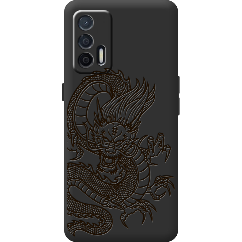 Чорний чохол BoxFace Realme GT 5G Chinese Dragon