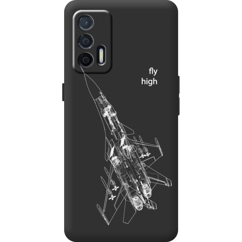 Чорний чохол BoxFace Realme GT 5G Військовий літак