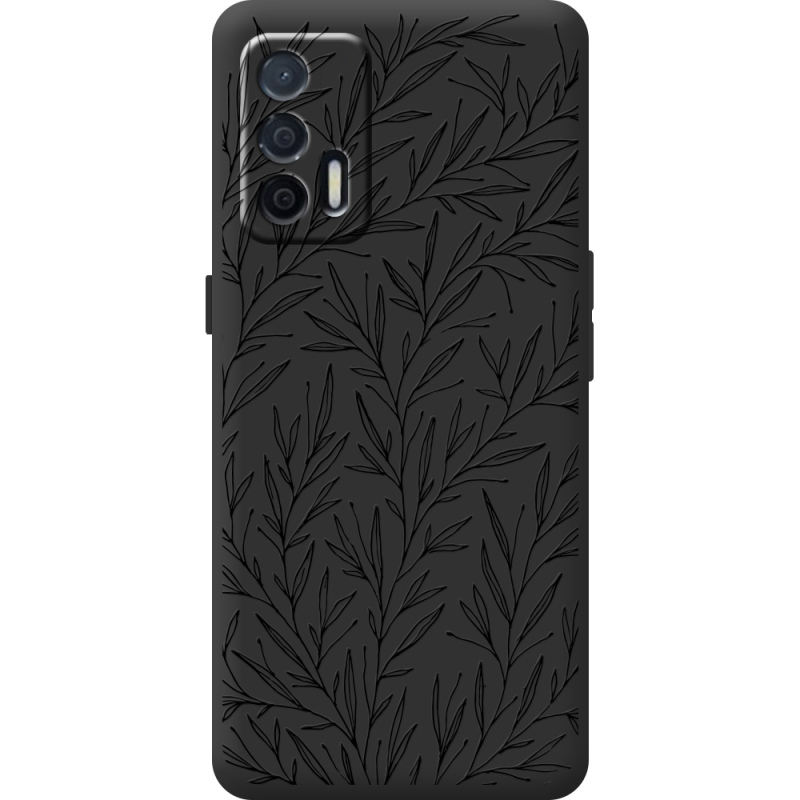 Чорний чохол BoxFace Realme GT 5G Leaves