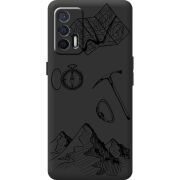 Чорний чохол BoxFace Realme GT 5G Mountains