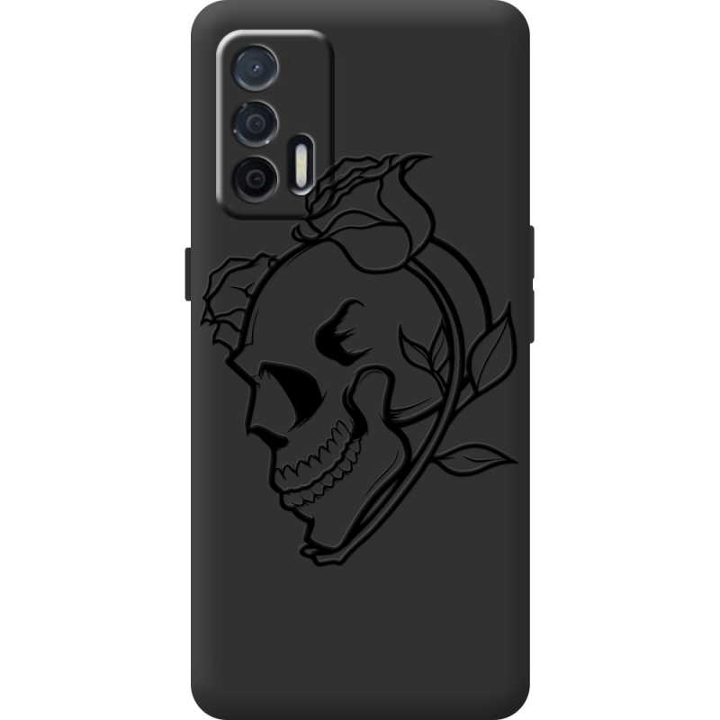 Чорний чохол BoxFace Realme GT 5G Skull and Roses