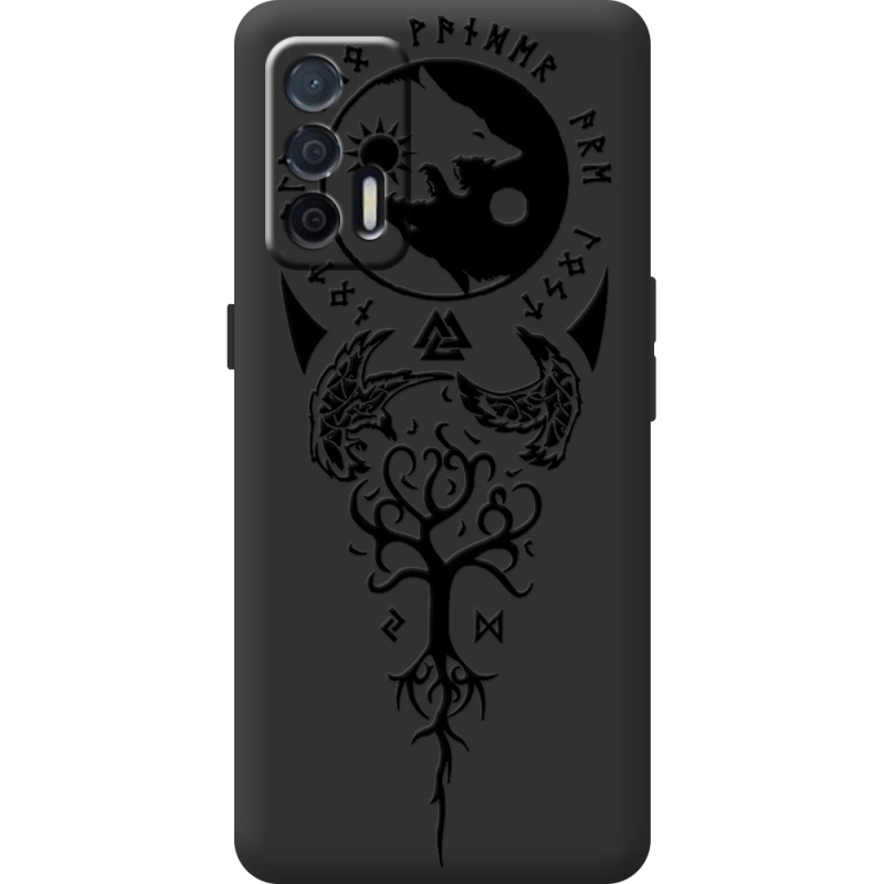 Чорний чохол BoxFace Realme GT 5G Hugin and Munin