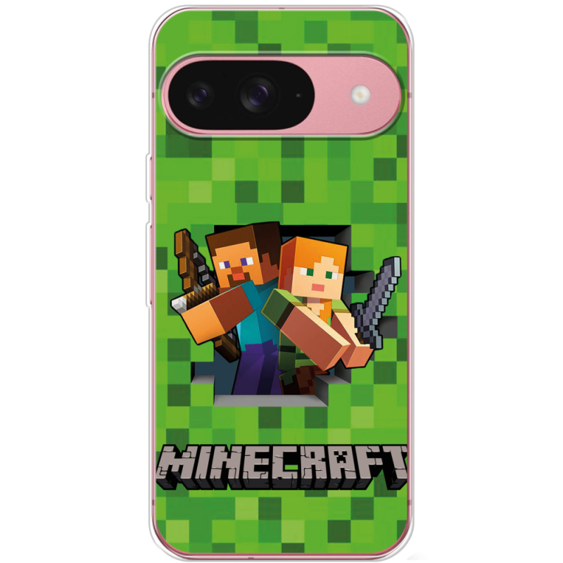 Чохол BoxFace Google Pixel 10 Майнкрафт Стів і Алекс