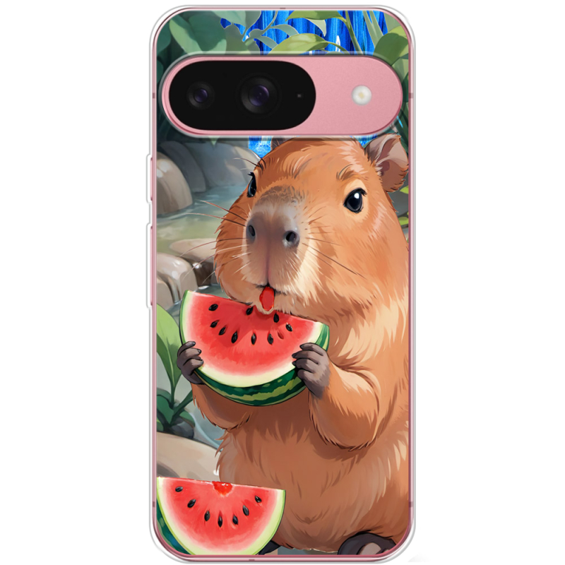 Чохол BoxFace Google Pixel 10 Капібара з кавуном