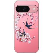 Чохол зі стразами для Google Pixel 10 Swallows and Bloom