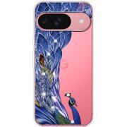 Чохол зі стразами для Google Pixel 10 Peafowl