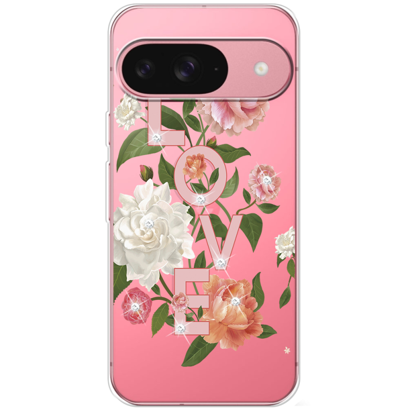 Чохол зі стразами для Google Pixel 10 Love