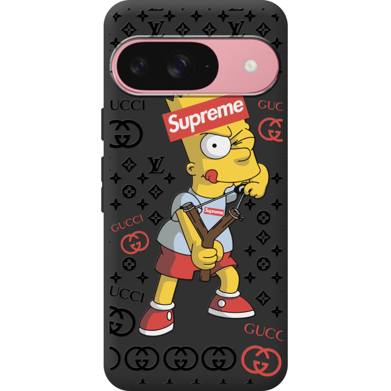 Чорний чохол BoxFace Google Pixel 10 Yellow Fun