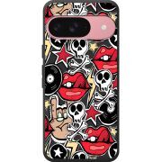 Чорний чохол BoxFace Google Pixel 10 Rock Graffiti