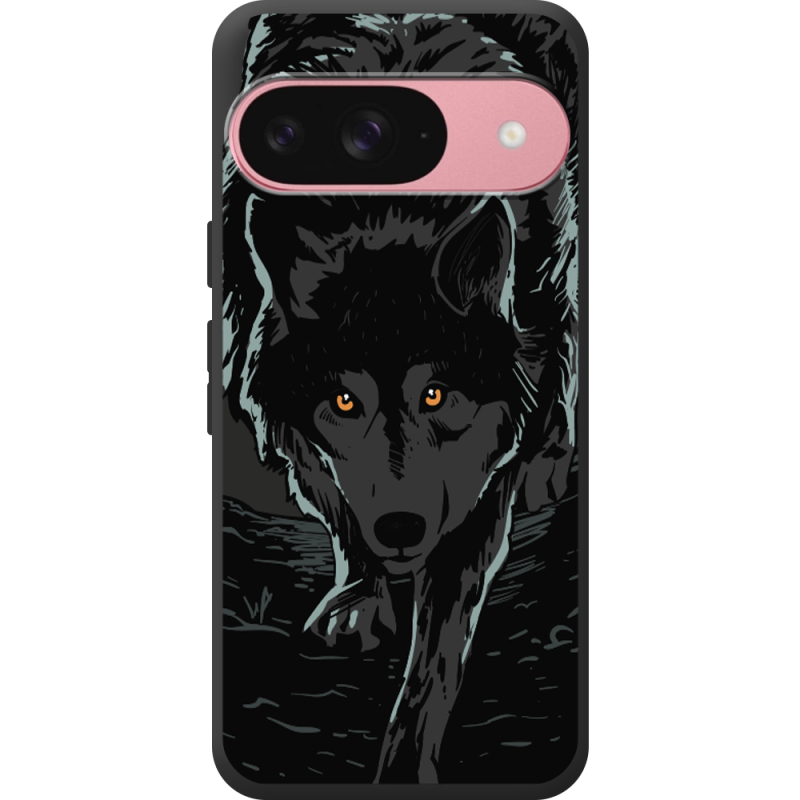 Чорний чохол BoxFace Google Pixel 10 Wolf