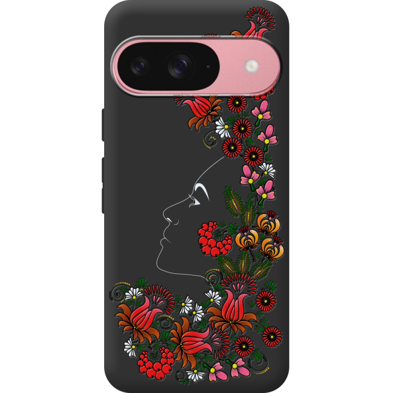 Чорний чохол BoxFace Google Pixel 10 3D Ukrainian Muse