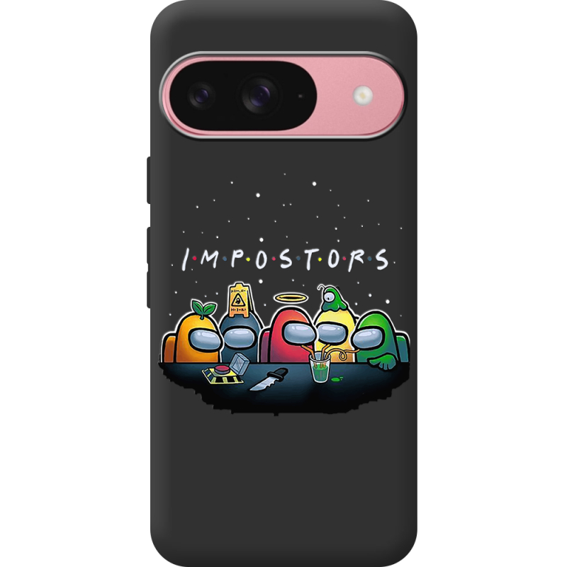 Чорний чохол BoxFace Google Pixel 10 Among Us Impostors