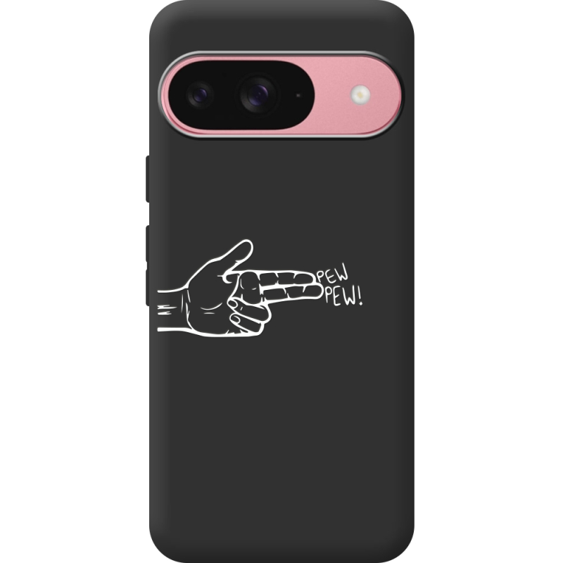 Чорний чохол BoxFace Google Pixel 10 Pew Pew