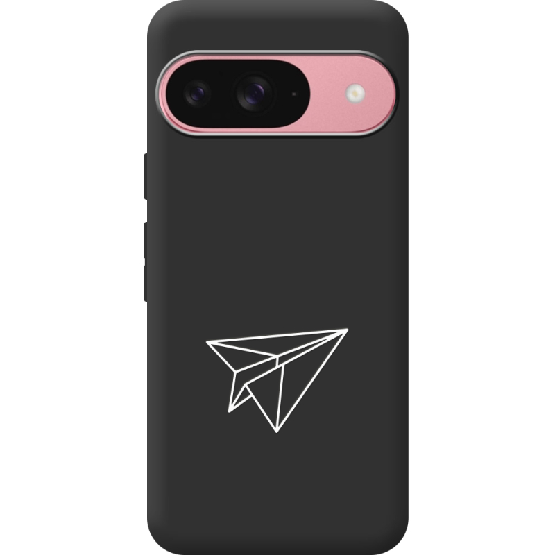 Чорний чохол BoxFace Google Pixel 10 Paper Plane