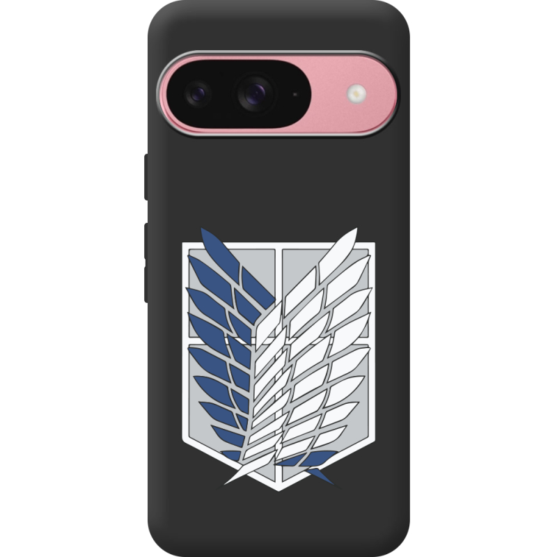 Чорний чохол BoxFace Google Pixel 10 Атака Титанов Крылья Свободы