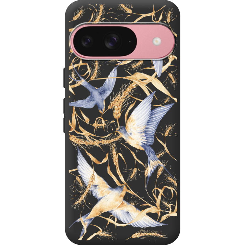 Чорний чохол BoxFace Google Pixel 10 Ластівки