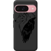 Чорний чохол BoxFace Google Pixel 10 Wolf and Raven
