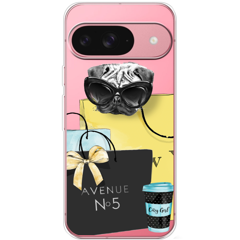 Прозорий чохол BoxFace Google Pixel 10 Fashion Pug