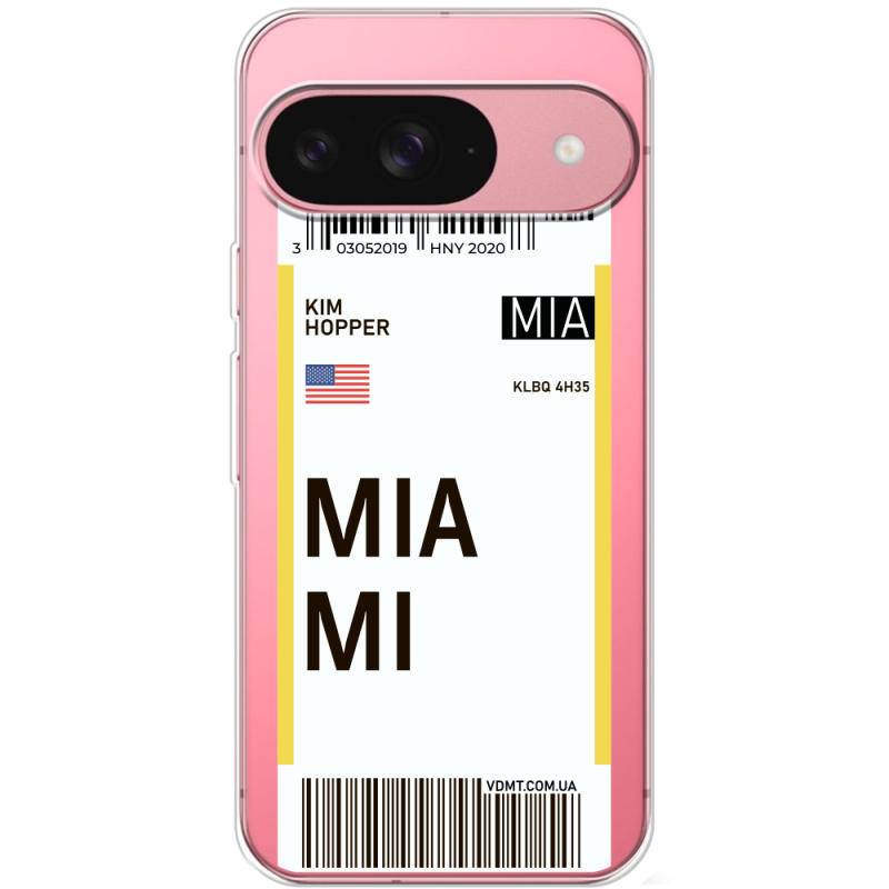 Прозорий чохол BoxFace Google Pixel 10 Ticket Miami